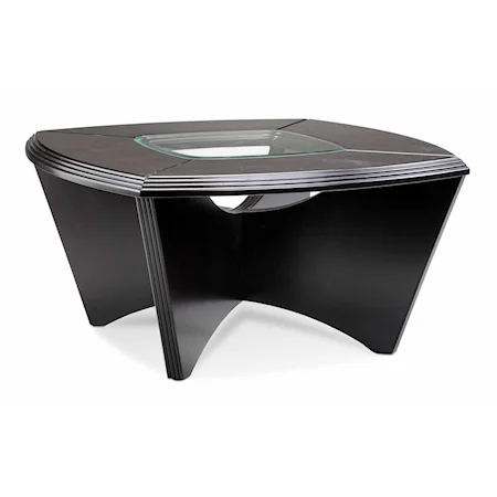 Contemporary Square Round Cocktail Table